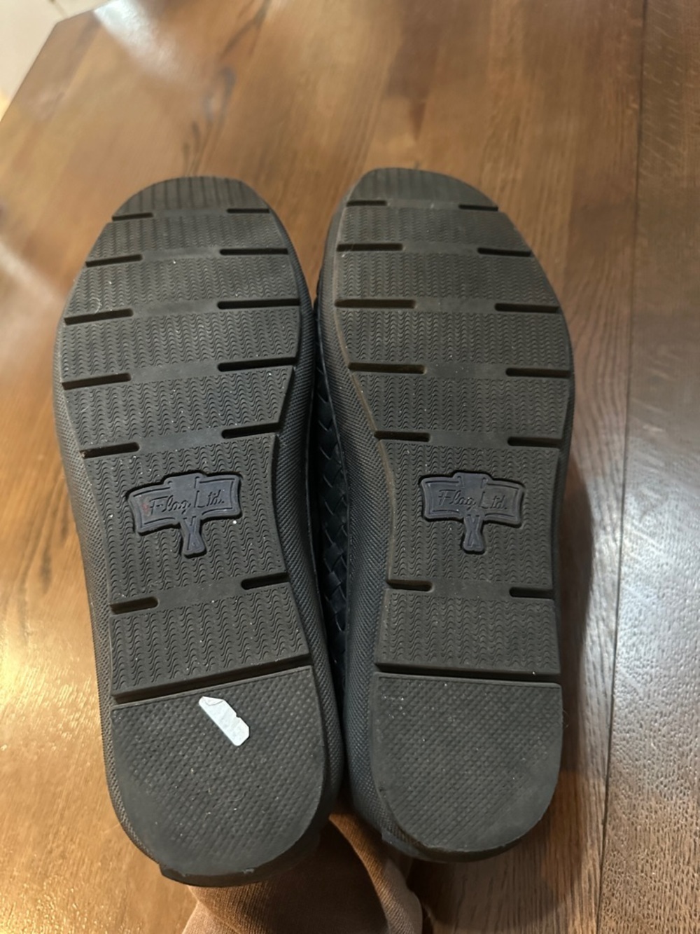 Flag Ltd. Nappa Glove Men’s Black Woven Leather Loafers size 11 - Picture 4 of 5